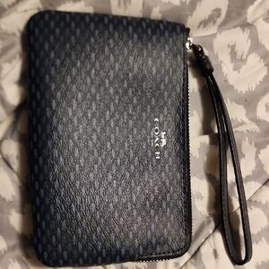 Coach Navy and Black Wristlet